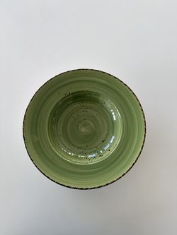 Palate & Plate Green and Grey Speckled Ceramic Bowls
