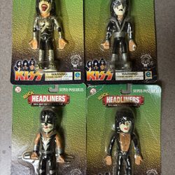 KISS Rock Headliners super poseable figures