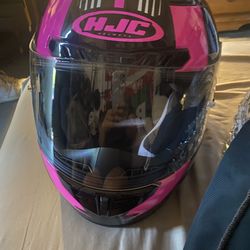HJC  hot pick and black helmet