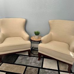 Two Matching Accent Chairs 
