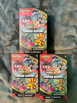 Pokémon Chaos Rising Booster Bundle Set of 3