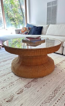 Rattan coffee table