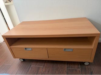 Large TV stand on wheels