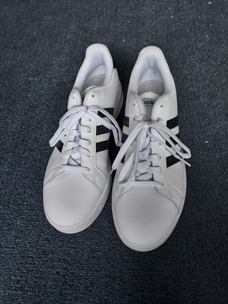 Adidas Grand Court White Black 10.5 Men's 