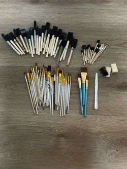 Large Paint Brush and Foam Brush Bundle