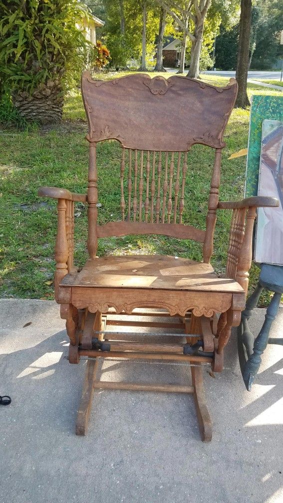 Antique Ornated Rocking Chair