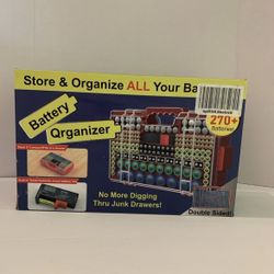 Battery Organizer Storage Holder Box Case with Tester