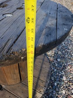 Stain wooden spool