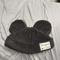 NEW 2026 DISNEYLAND Resort MICKEY Black SHERPA BEANIE HAT EARS