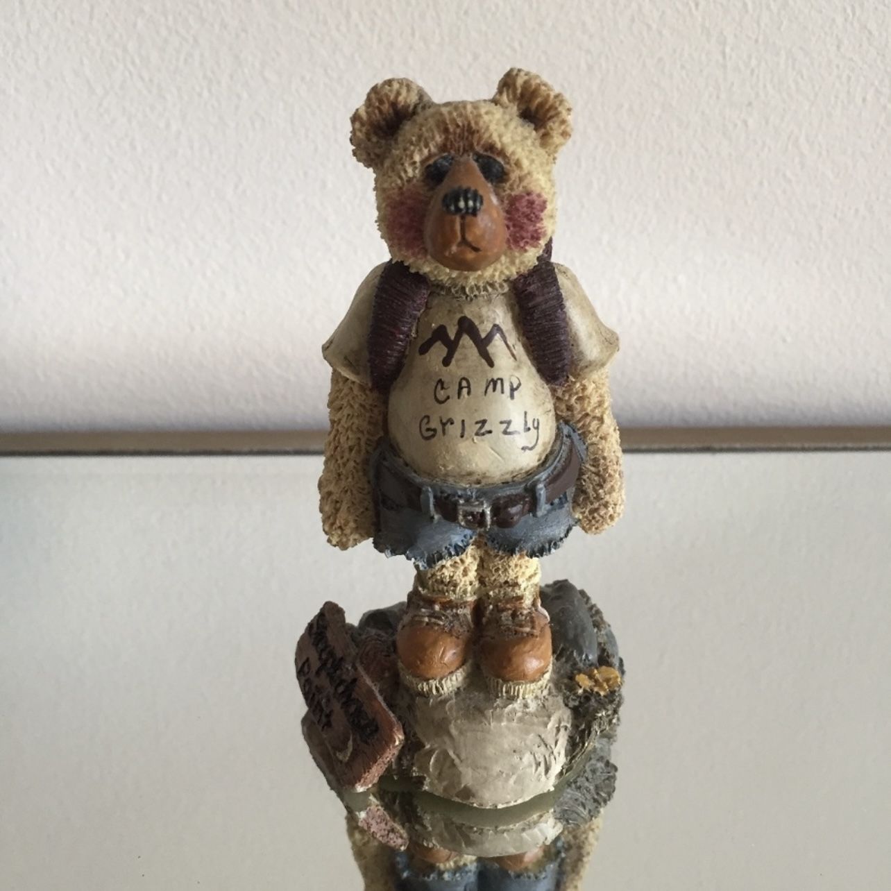 SHELLY BEARS & CO. 1996 Camp Grizzly Animal Bear Camper Figurine