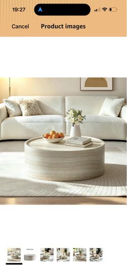 Round coffee table