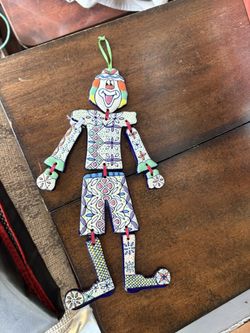 Porcelain Clown Hanging Decor