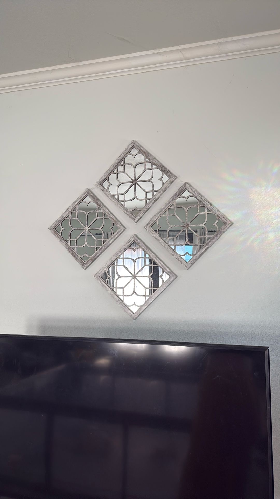 Rustic Wooden Wall Mirror