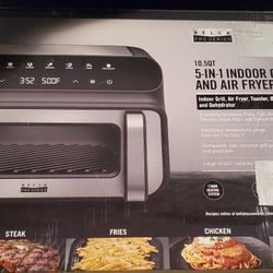 BELLA PRO SERIES 10.5 QUART AIR FRYER & INDOOR GRILL NEW