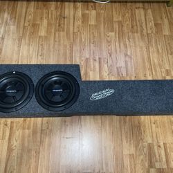 Dual Subwoofer Box Ground-shaker Box + RockfordFoosgate Subs