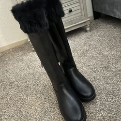 Cougar Durand Leather/rabbit Fur Boots 