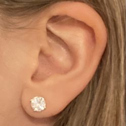 2.06 Carat Diamond Earring Studs 