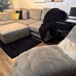 Gray  Sectional couch