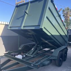 Scissor Lift Dump Trailer In Stock 