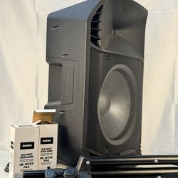 ION Bluetooth PA Speaker w/ XLR & 1/4" Inputs, Portable, Stand Included w mic