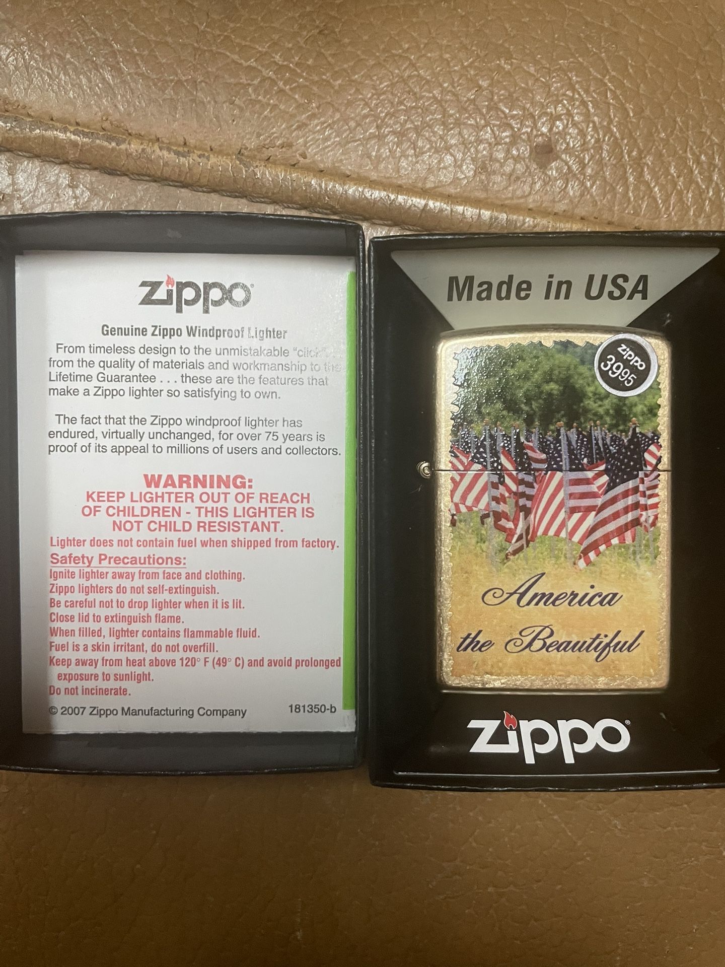 New Patriot Zippo Lighter