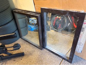 Six Dark Framed High Quality Mirrors