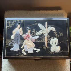 Beautiful antique jewelry  Box