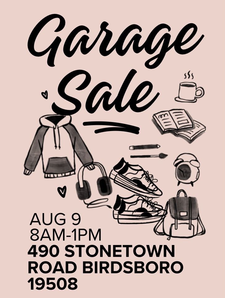 Yard Sale Saturday August 9th