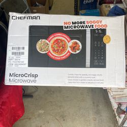 Chefman Microwave Microcrisp 1.0cu.ft 1800Watt-Used