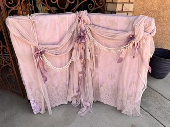 Beautiful back drop with French material