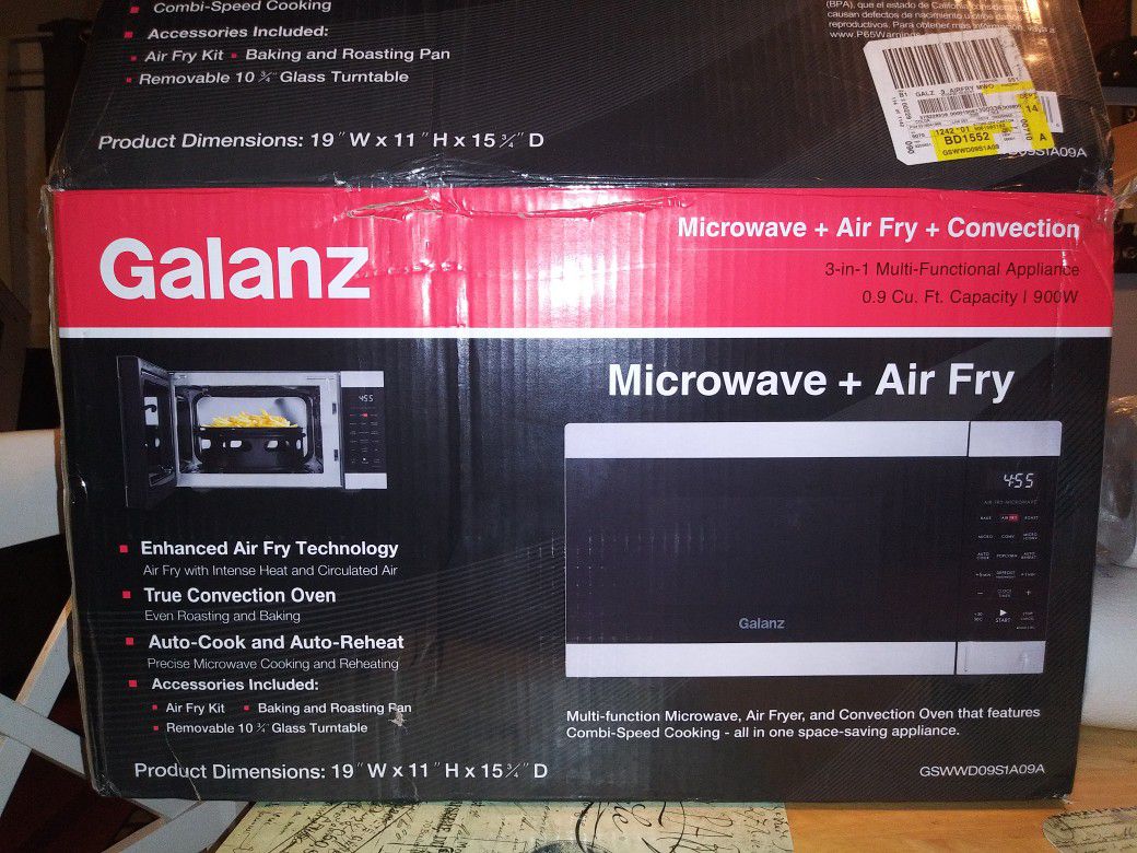Galanz microwave+air fryer
