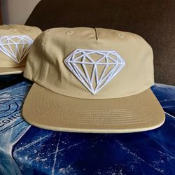 Brand New Khaki Diamond Supply Co. Brilliant Structured Hat Cap SnapBack Supreme Skate