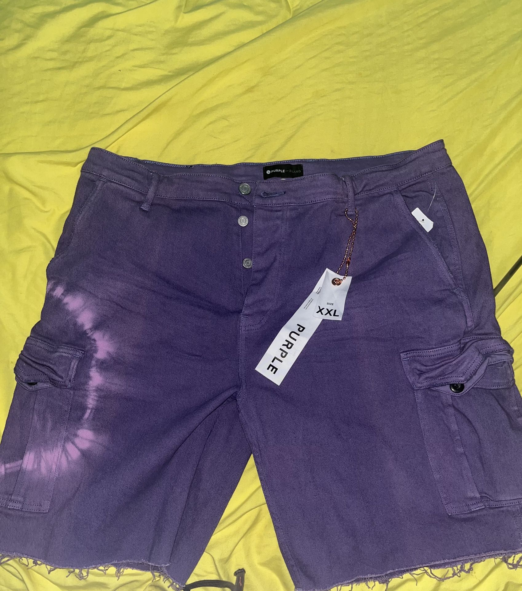 Purple Jeans Shorts