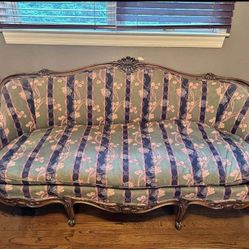 Upholstered antique couch - $1,200