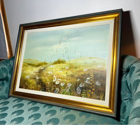 1978 Ernestine Bucking painting of a field with flowers