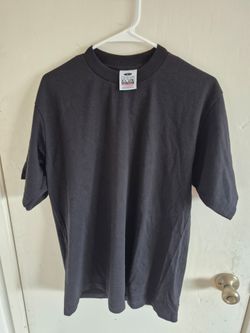 PRO CLUB BLACK 12 TOTAL PC MAN'S HEAVYWEIGHT COTTON SHORT SLEEVE T SHIRT SIZE L