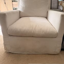 Modern Swivel Accent Chairs – Set of 2 – Beige Color 