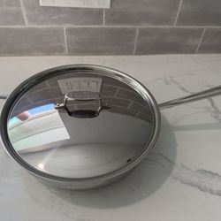 All-Clad D5 Stainless Brushed 5-ply Bonded Cookware, Essential Pan with lid, 6 quart