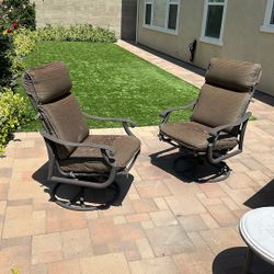 Iron Swivel Rocking Chairs