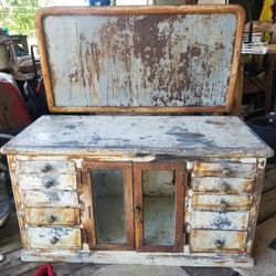 1920s Medical Storage Cabinet