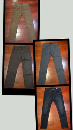 Hollister Men Pants & Jeans Bundle (4 Pairs) - Fits Men's 30 or 31 x 29 or 30