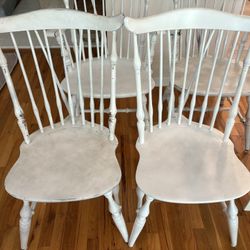 Solid Wood 1940’s Chairs