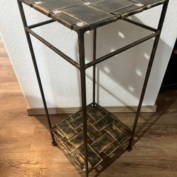 Two Tiered Metal Stand 30” x 12”