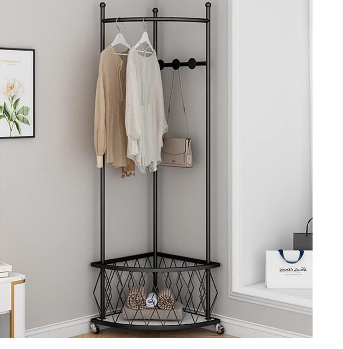 Corner Hall Rack