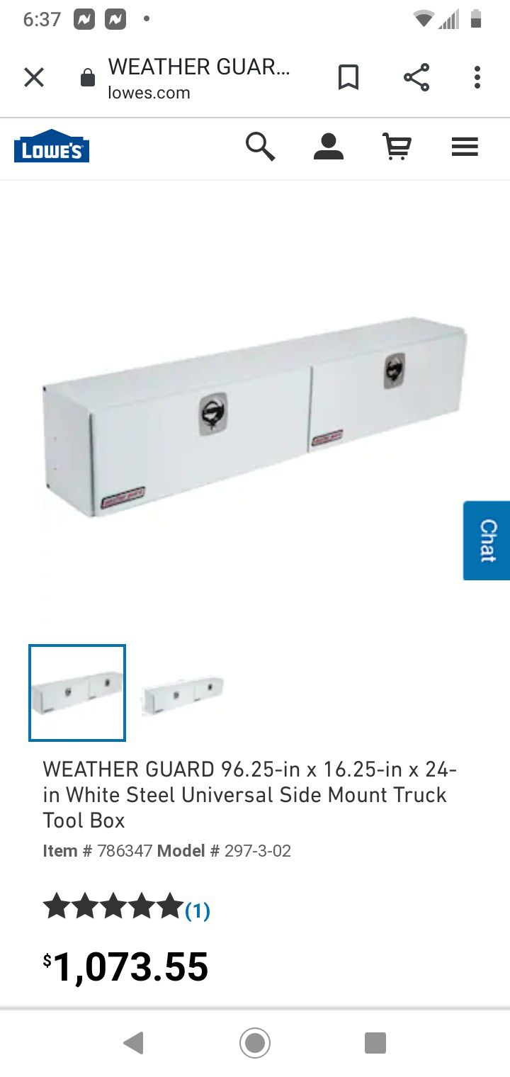 brand new Weather guard High side box
