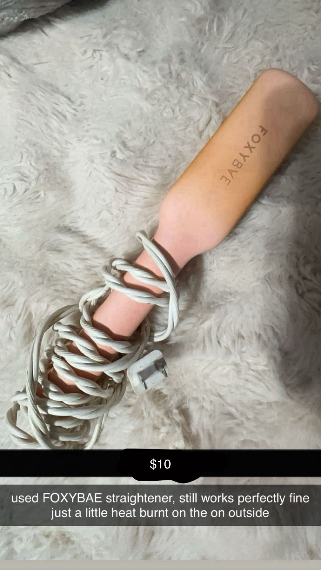 Used foxeybae straightener