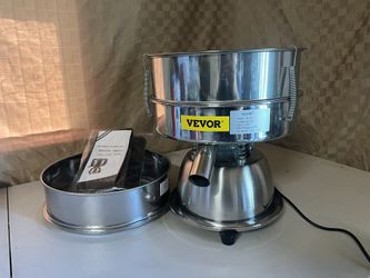 VEVOR Automatic Electric Vibrating Sieve, Stainless Steel Sifter Shaker Machine with 12+80 Mesh