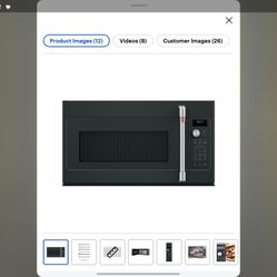 Cafe Brand Over The Stove Microwave Black