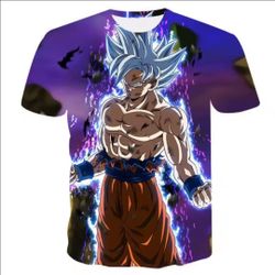Goku shirt dragon ball purple jerzey size L