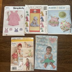 Variety Of New Baby Toddlers Sewing Patterns 
